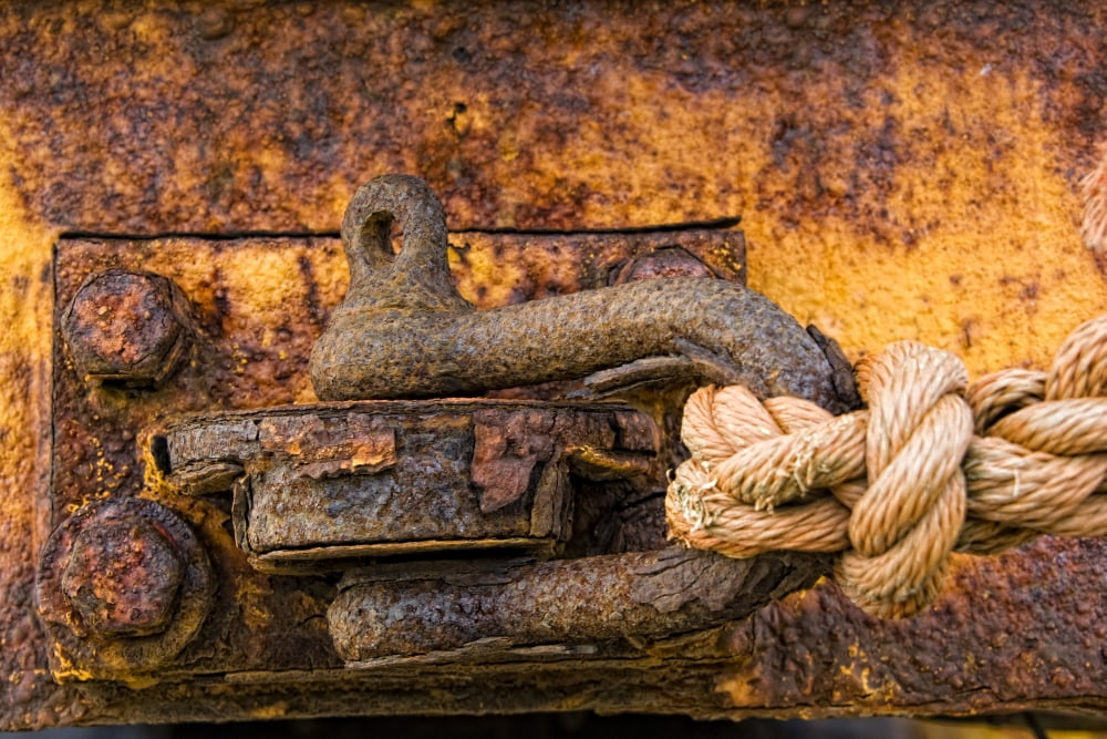 Rusty Hook Canvas Art - John Short Design Pics (17 x 11)