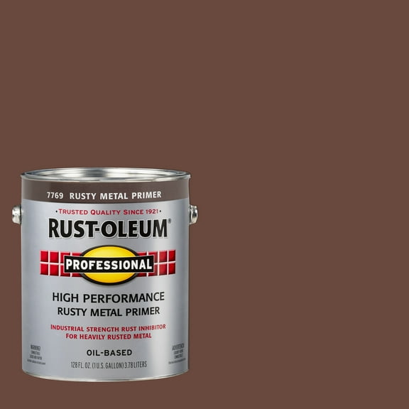 2 Pack, Rusty Metal Primer, Rust-Oleum Professional High Performance Flat Protective Enamel- Gallon