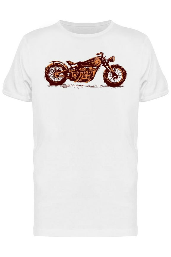 Rusty Motorcycle  T-Shirt Men -Image by Shutterstock, Male Large