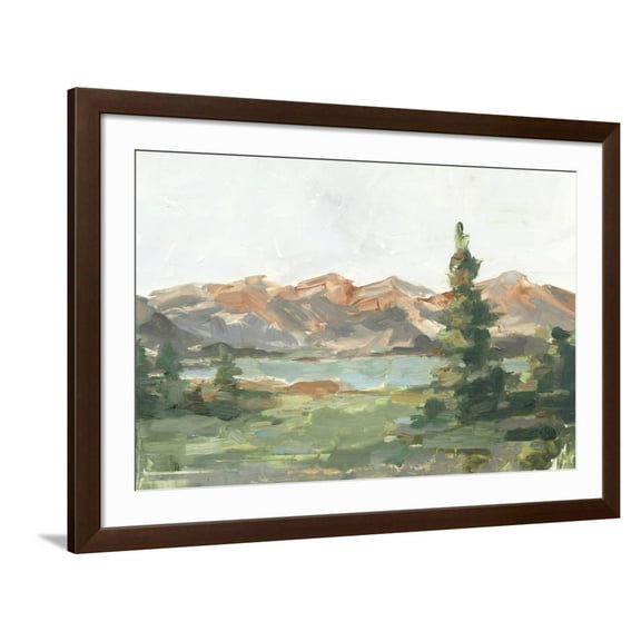 Art.com Rusty Mountains II Art Print by Ethan Harper, Brown Frame Wall Art, 44" x 32"