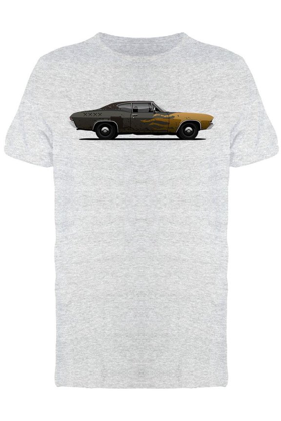 Rusty Muscle Car T-Shirt Men -Image by Shutterstock, Male Medium