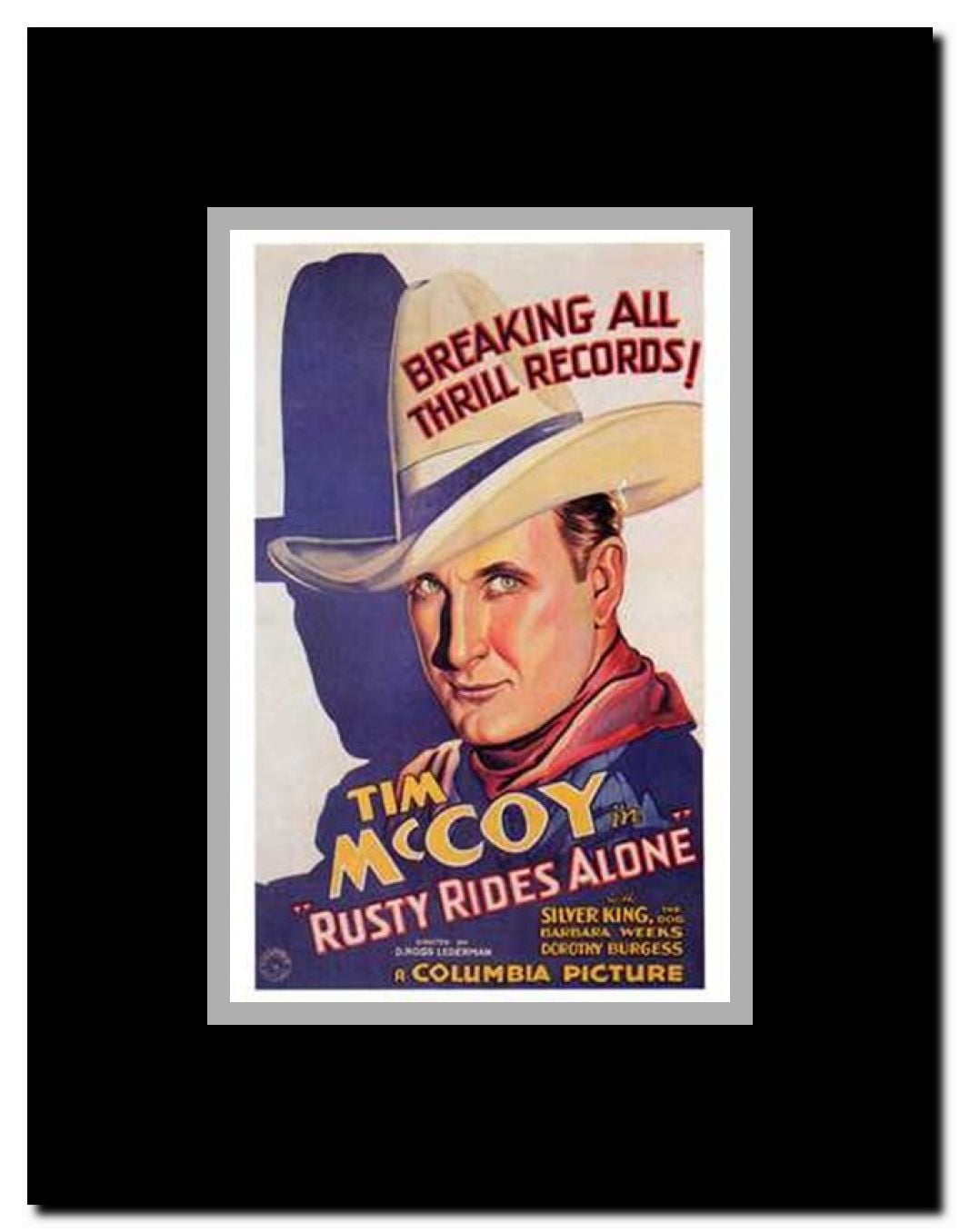 Rusty Rides Alone Framed Movie Poster