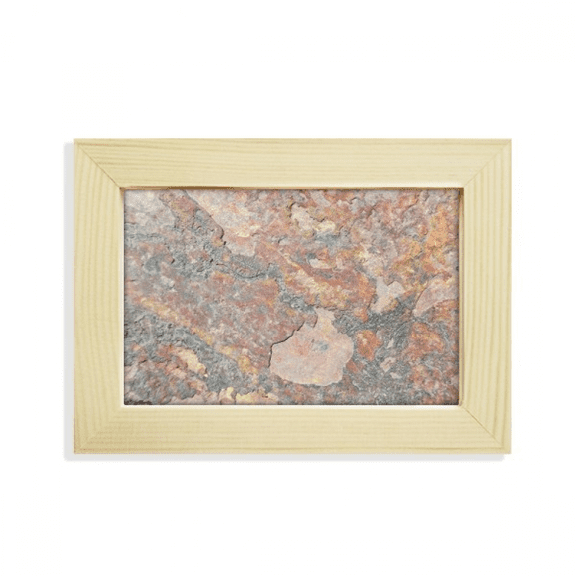 Rusty Rough Iron Texture Rust Desktop Decorate Photo Frame Picture Art Painting 5x7 inch