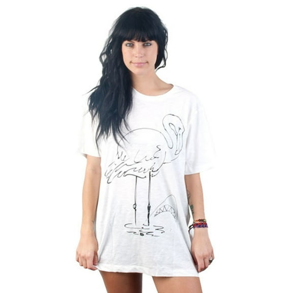 Rusty - Shark Bait Optic White Juniors T-Shirt - Large