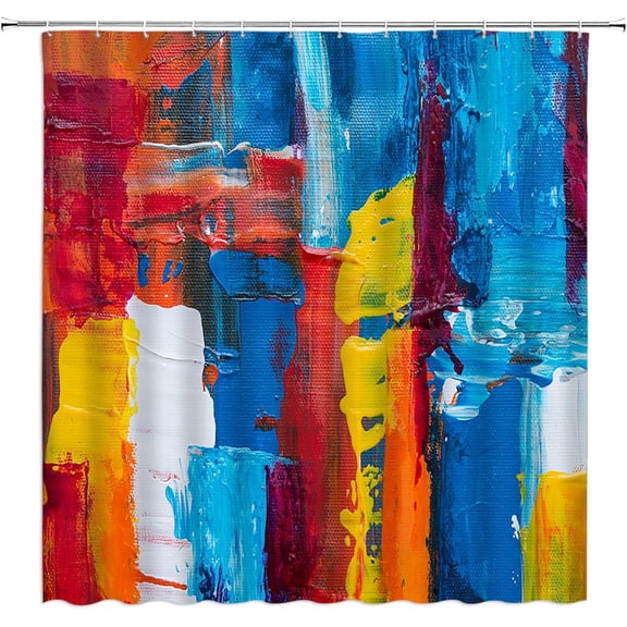 Rusty Star Primitive Shower Curtain Rustic Western Farm Texas Vintage Star Barn Door Country Farmhouse Old Village Bathroom Home Curtain Decor with Hooks, 60x72in