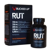 Bucked Up Rut Testosterone Booster, Men's Strength & Vitality Supplement, Gluten Free, 90 Capsules
