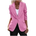 thumbnail image 1 of Rutainlusire Blazers for Women Trendy Womens Casual Suit Jacket Womens Bussiness Casual Blazers Open Front Long Sleeve Work Office Blazer Jacket With Shoulder Pads Fall Fashion 2024, 1 of 5