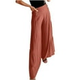 thumbnail image 1 of Rutainlusire Womens Pants Womens Clothes Casual Women's Floral Printed Waist Long Pants With Pocket, 1 of 5