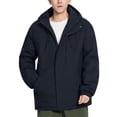thumbnail image 1 of Rutainlusire Mens Trendy Warm Casual Windproof Hooded Puffer Jackets Men's Solid Color Outdoor Climb Sport Run Pocket Zipper Long Sleeved Jackets, 1 of 5