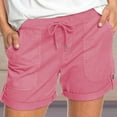 thumbnail image 1 of Brilliant Women's Shorts Womens Clothes Fashion Women's Solid Color Casual Wide Leg Loose High Waist Lace-up Shorts clearance clothes under $10.00, 1 of 7