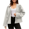 thumbnail image 1 of Rutainlusire Womens Casual Trendy Solid Color Jackets Women's Solid Color Lambhair Fall And Winter Composite Thick And Velvet Sleeveless Jacket, 1 of 5