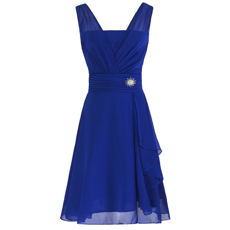 bridesmaid dresses clearance Rutainlusire Womens Women Formal Wedding High-waist Party Ball Prom Gown Cocktail Dress Nickel Free Belt