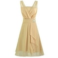 thumbnail image 1 of Rutainlusire Womens Dresses Women Formal Wedding Bridesmaid High-waist Party Ball Prom Gown Cocktail Dress, 1 of 3