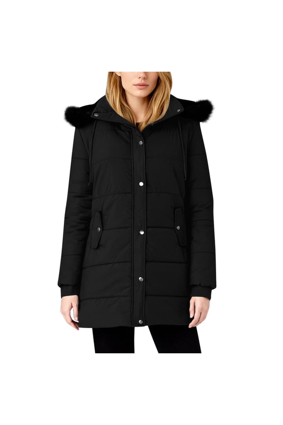 Womens Fashion Warm Long-Length Puffer Jackets Parka Jackets 2026 Fall Winter Women Casual Loose Thick Long Sleeve Hooded Coat Winter Solid Long Down Jackets