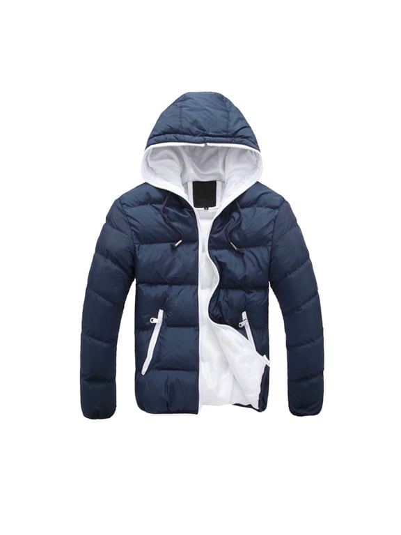 Womens Fashion Warm Puffer Jackets 2025 Winter Women's Solid Color Zippered Double Pocket Long Sleeve Hooded Casual Fashion Parkas