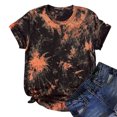 thumbnail image 1 of Rutainlusire Womens Tops Women's Shirt Tees Funny Cute Short Sleeve T Shirt Tie-dye T-shirt Tops Blouse Gift For Women, 1 of 7