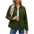 thumbnail image 1 of Rutainlusire Womens Trendy Fashion Warm Quilted Jackets Fall Winter 2025 Ladies' Casual Color Blocked Fashionable Round Neck Long Sleeved Loose Sweatshirt Hooded Sweatshirt, 1 of 6