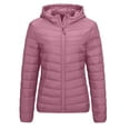 thumbnail image 1 of Rutainlusire Womens Trendy Warm Zip Up Comfy Cotton Jackets Puffer Jackets 2026 Winter Women's Fashion Solid Color Casual Zipper Padded Keep Warm Cold Protection Long Sleeve Parkas, 1 of 5