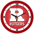 thumbnail image 1 of Rutgers Scarlet Knights 11.5'' Suntime Premium Glass Face Dimension Wall Clock, 1 of 1