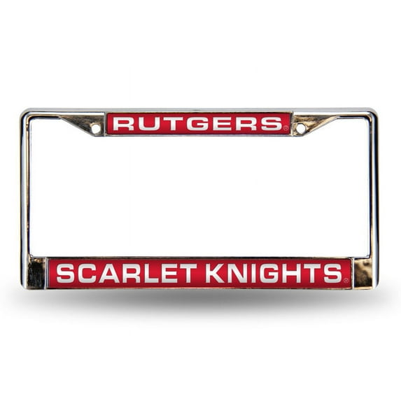 Rutgers Scarlet Knights Chrome Metal Laser Cut License Plate Frame