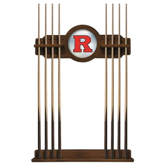 Rutgers Solid Wood Cue Rack with a Chardonnay Finish