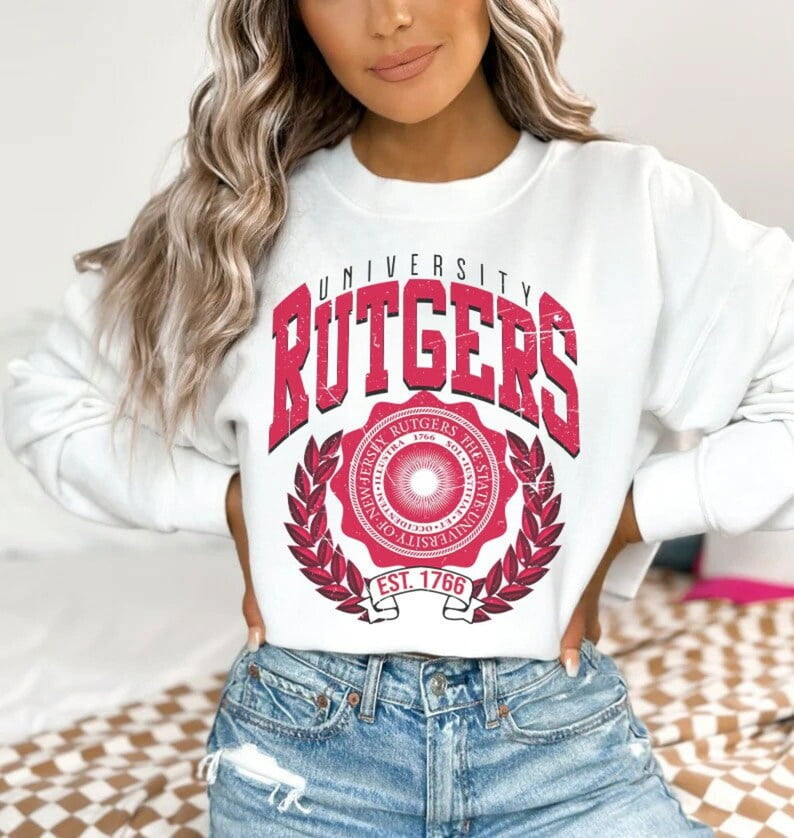 Rutgers University sweatshirt in a vintage style Rutgers University T shirt Rutgers college Hoodie Rutgers University sweater. Walmart