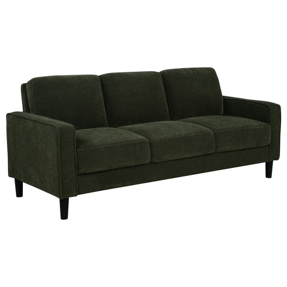 Ruth Fabric Upholstered Track Arm Sofa Matcha Green