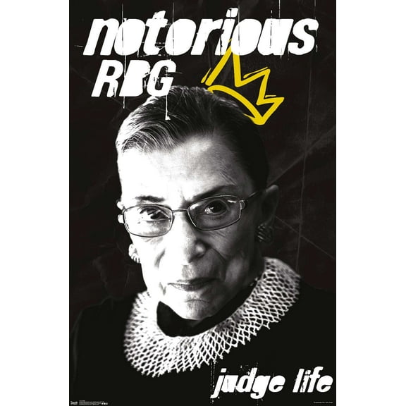 Ruth Bader Ginsburg (RBG) Wall Poster, 14.725" x 22.375"
