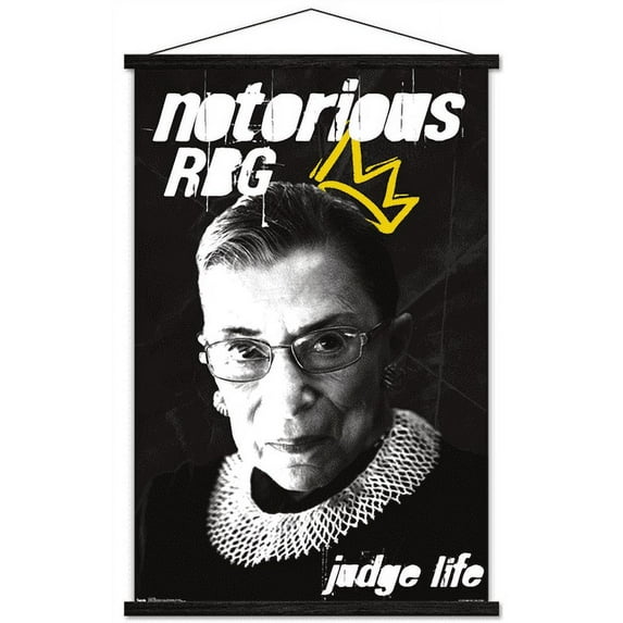 Ruth Bader Ginsburg (RBG) Wall Poster with Magnetic Frame, 22.375