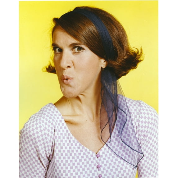 Ruth Buzzi in Yellow Background Close Up Portrait Photo Print (8 x 10)
