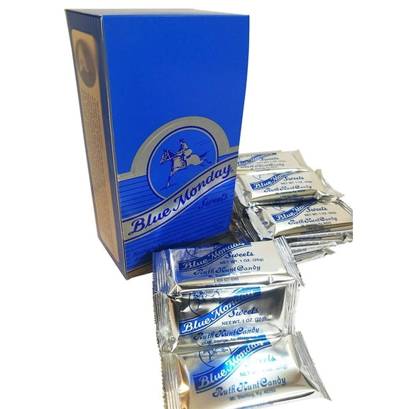 Ruth Hunt Blue Monday Candy Bar Display Box 24 Pieces/Count