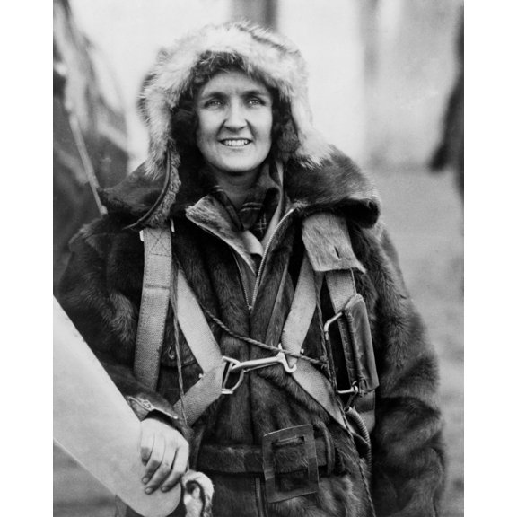 Ruth Nichols 1901-1960 Wearing A Fur Parka In 1931 The Year She Set Three Records For Women Pilots The Women'S World Altitude Record Of 28 743 Feet Women'S World Speed Record Of 210.7 Miles Per Hour