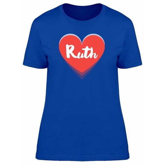 Ruth On Red Heart Tee Women's -Image by Shutterstock