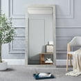 thumbnail image 1 of Ruth Rustic Mirror, 66"LX32"W Full length Mirror, Faux Wood Mirror, Farmhouse Mirror, Large Mirror, Floor Mirror for Home, Standing Mirror for Bedroom, Mirrors Wall Mirror by Naomi Home - Gray, 1 of 8
