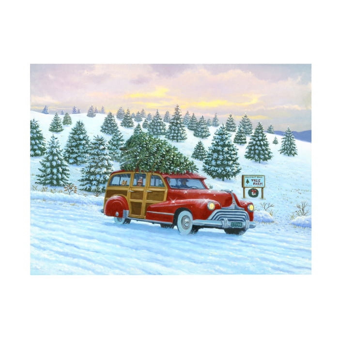 Ruth Sanderson 'Christmas Tree Farm' Canvas Art