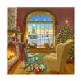 thumbnail image 1 of Ruth Sanderson 'Cosy Christmas Cat' Canvas Art, 1 of 3