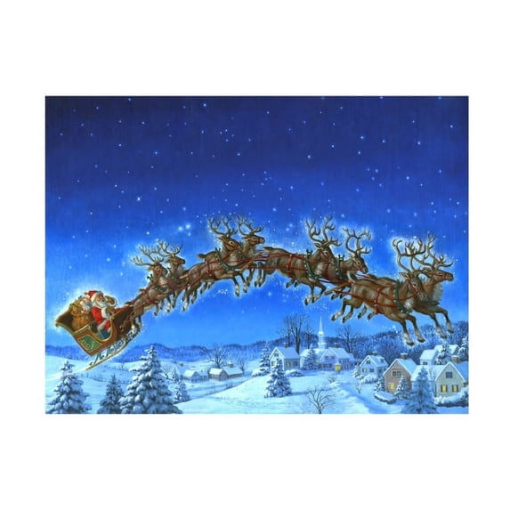 Ruth Sanderson 'Ho Ho Ho' Canvas Art