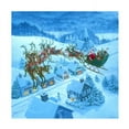thumbnail image 1 of Ruth Sanderson 'Santa Over Rooftops' Canvas Art, 1 of 3