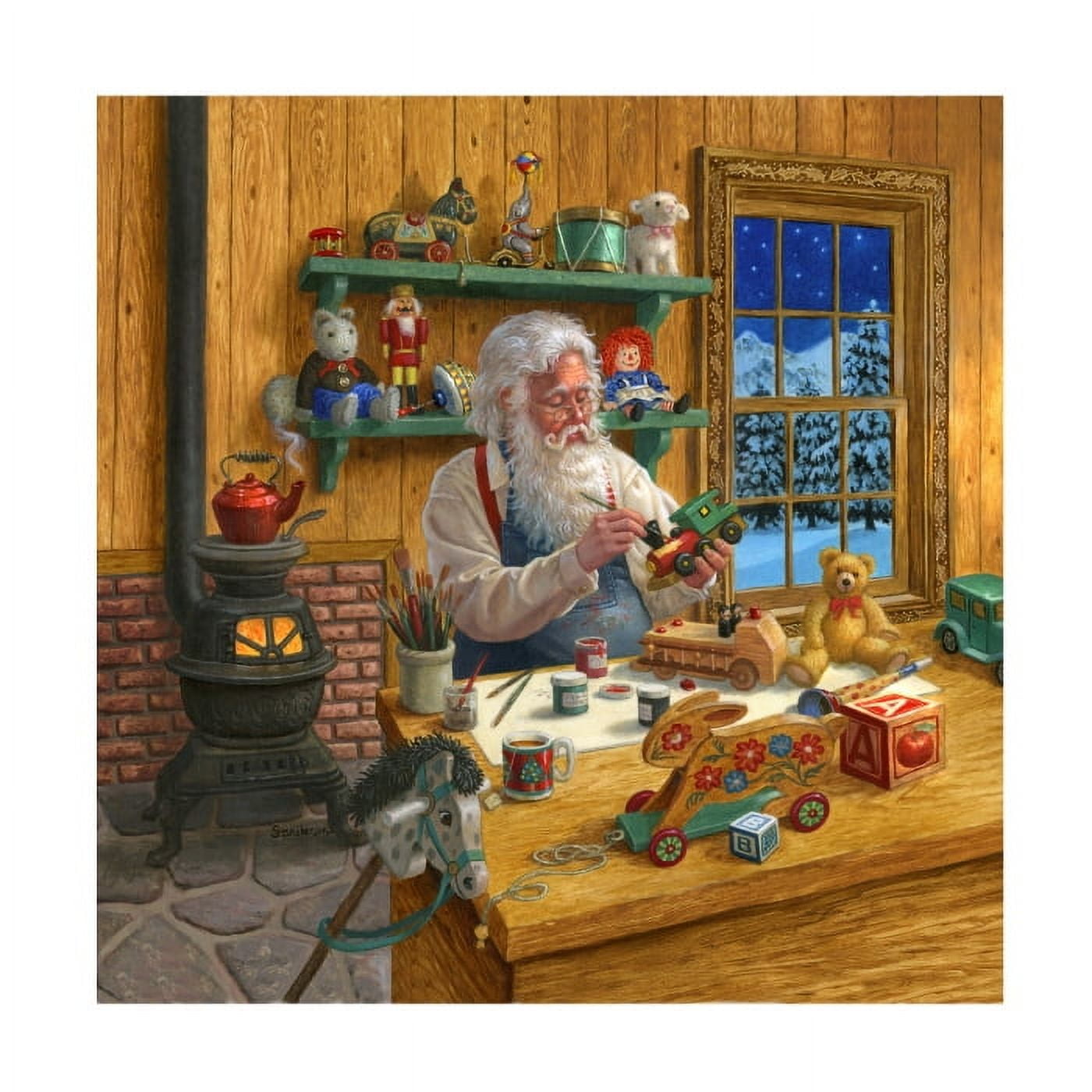 Ruth Sanderson 'Santa's Workshop' Canvas Art