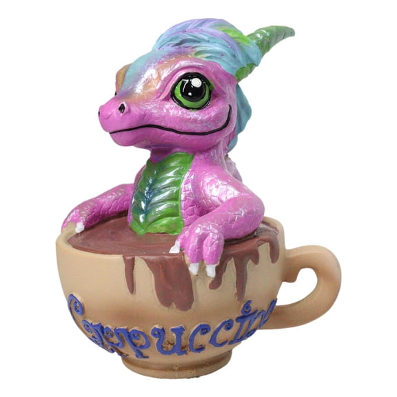 Ruth Thompson Artisan Cappuccino With Frankie Wyrmling Dragon In Cup Figurine