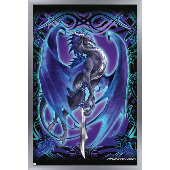 Ruth Thompson - Dragonblade Stormblade Wall Poster, 22.375" x 34", Framed