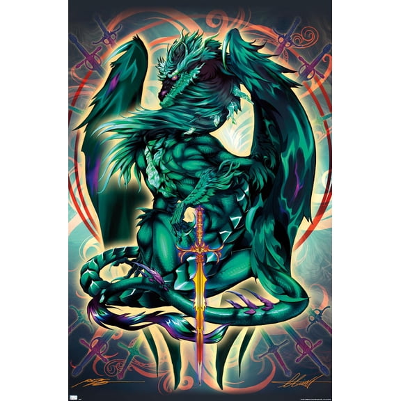 Ruth Thompson - Dragonblade Terrablade Wall Poster, 14.725" x 22.375"