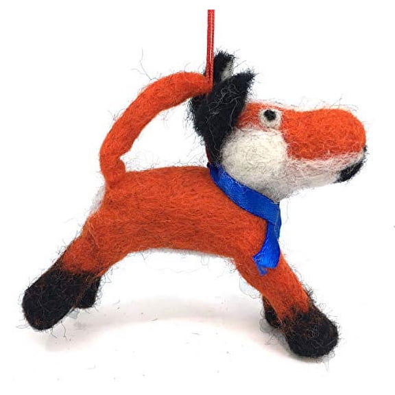 Ruth + Wilde Wool Fox Christmas Tree Ornament