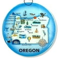 thumbnail image 1 of Ruth's Ethical Goods Oregon State Map Christmas Tree Ornament - Art Glass Light Catcher, 1 of 5