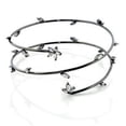 thumbnail image 1 of Ruthenium Brass Arm Loop with AAA Grade CZ in Clear for Women Clear Stone Color Style LOA454, 1 of 1