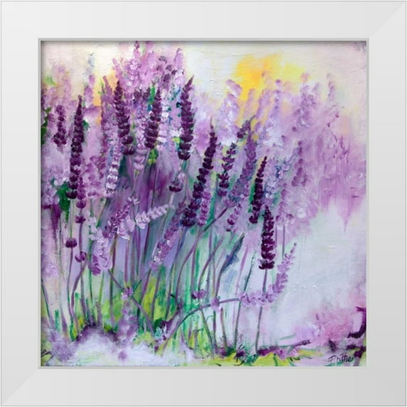 Ruther, Petra 15x15 White Modern Wood Framed Museum Art Print Titled - Lavendel I