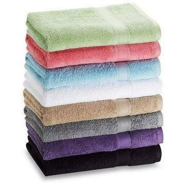 Ruthie's Textile 7-Pack: 27" X 52" 100% Cotton Extra-Absorbent Bath Towels - Assorted Colors