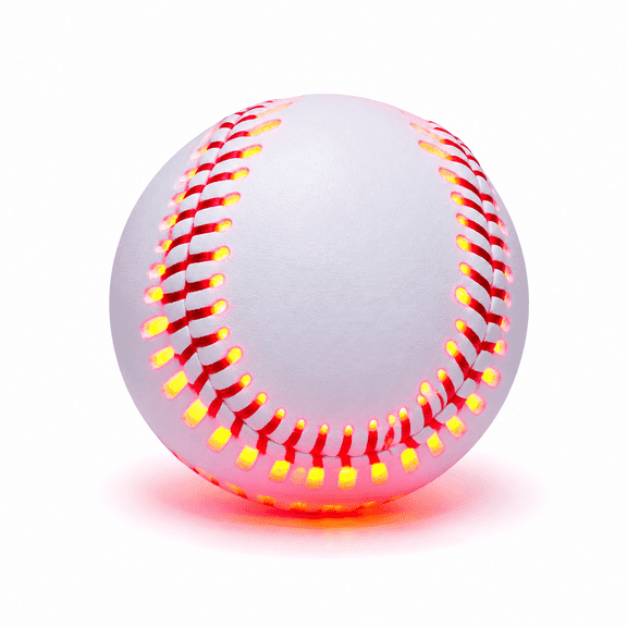 Ruthless Red Light Up Glow In The Dark Official Size Baseball For Teens And Players