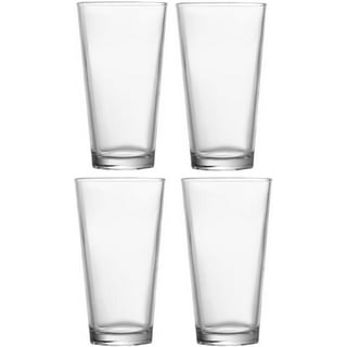 Glaver's Classic Drinking Glasses Set Of 4 Old Fashioned Highball Glass  Cups 15 Oz Diamond Cut