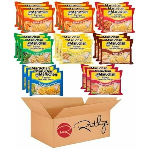 Ruthy's Outlet Ramen Noodle Soup Variety, 11 Flavors, 3 Ounce 24 Count Mix 2